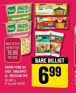 Løvbjerg KNORR fond du chef, snackpot el. dressing mix tilbud