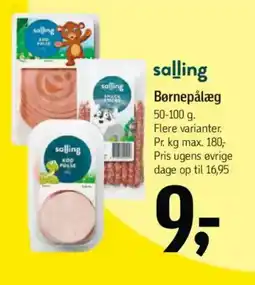 Føtex SALLING Børnepålæg tilbud