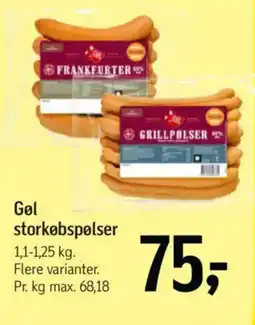 Føtex GØL storkøbspølser tilbud