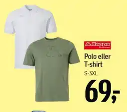 Føtex KAPPA Polo eller T-shirt S-3XL. tilbud