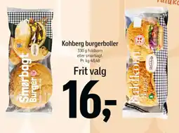 Føtex KOHBERG burgerboller tilbud