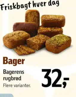 Føtex BAGER Bagerens rugbrød tilbud