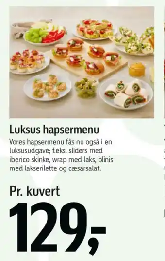 Føtex Luksus hapsermenu tilbud