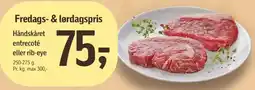 Føtex Håndskåret entrecoté eller rib-eye tilbud