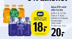 Føtex Aqua d'Or vand eller ice tea tilbud