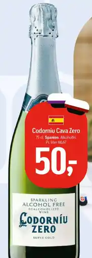 Føtex Codorniu Cava Zero tilbud