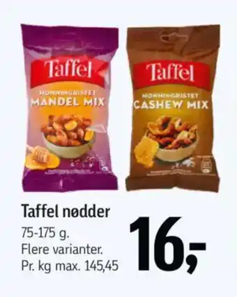 Føtex TAFFEL nødder tilbud