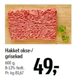 Føtex Hakket okse-/ grisekød tilbud