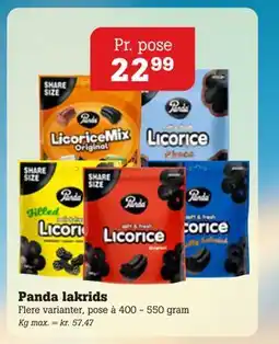 Poetzsch Padborg Panda lakrids tilbud