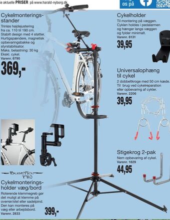 Harald Nyborg Cykelmonterings stander tilbud