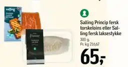 Føtex SALLING PRINCIP fersk torskeloins eller Sal- ling fersk laksestykke tilbud