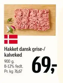 Føtex Hakket dansk grise-/ kalvekød tilbud