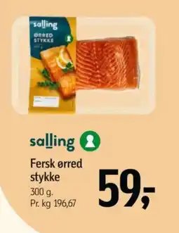 Føtex SALLING Fersk ørred stykke tilbud