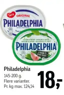 Føtex Philadelphia tilbud