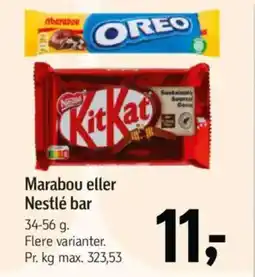 Føtex Marabou eller nestlé bar tilbud