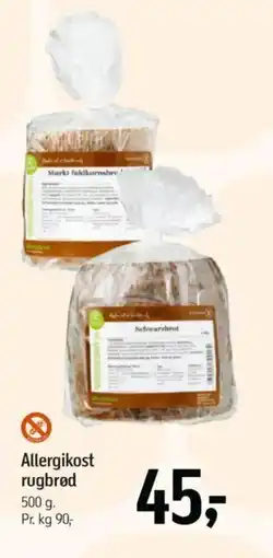 Føtex Allergikost rugbrød tilbud