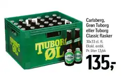 Føtex Carlsberg, gren tuborg eller tuborg classic flasker tilbud