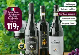 Føtex Gemma barolo, le arche amarone eller poggio forte brunello tilbud