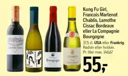 Føtex Kung fu girl, francois martenot chablis, lamothe cissac bordeaux eller la compagnie bourgogne tilbud