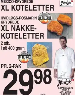 ABC Lavpris XL KOTELETTER ELLER XL NAKKEKOTELETTEr tilbud