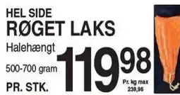 HEL SIDE RØGET LAKS