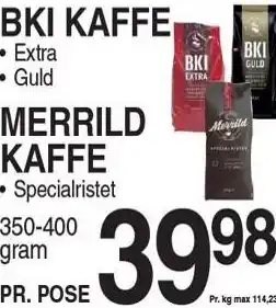 ABC Lavpris BKI KAFFE ELLER MERRILD KAFFE tilbud