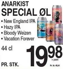 ABC Lavpris ANARKIST SPECIAL ØL tilbud