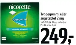 Føtex Tyggegummi eller sugetablet 2 mg tilbud
