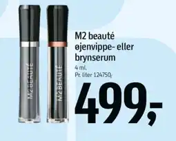 Føtex M2 beauté øjenvippe- eller brynserum tilbud