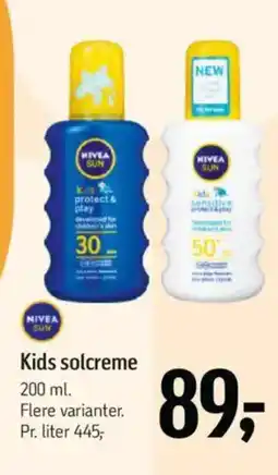 Føtex Kids solcreme tilbud