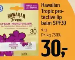Føtex Hawaiian tropic pro- tective lip balm spf30 tilbud