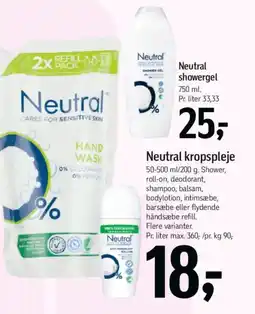 Føtex Neutral kropspleje tilbud