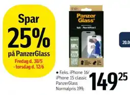 Føtex F.eks. iphone 16/ iphone 15 classic panzerglass tilbud
