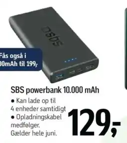Føtex Sbs powerbank 10.000 mah tilbud