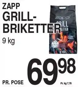 ABC Lavpris ZAPP GRILLBRIKETTER tilbud