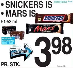 ABC Lavpris SNICKERS ELLER MARS IS tilbud