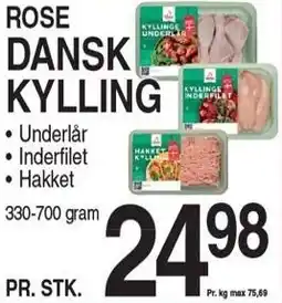 ABC Lavpris Rose Dansk Kylling tilbud