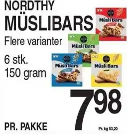 ABC Lavpris NORDTHY Müslibars tilbud