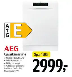Føtex AEG Opvaskemaskine tilbud