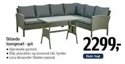 Føtex Orlando loungesæt - grå tilbud