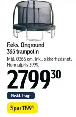Føtex F.eks. onground 366 trampolin tilbud
