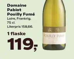 SuperBrugsen Domaine Pabiot Pouilly Fumé tilbud