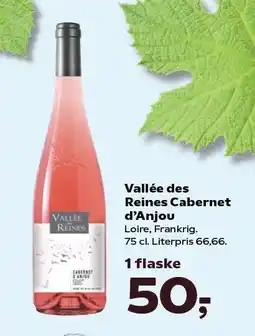 SuperBrugsen Vallée des Reines Cabernet d'Anjou tilbud
