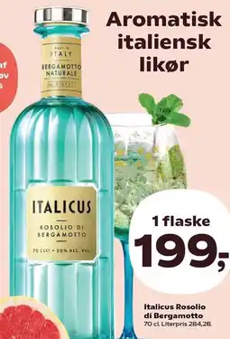 SuperBrugsen Italicus Rosolio de Bergamotto tilbud