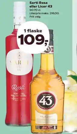 SuperBrugsen Sarti Rosa eller Licor 43 tilbud