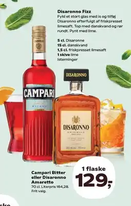 SuperBrugsen Campari Bitter eller Disaronno Amaretto tilbud
