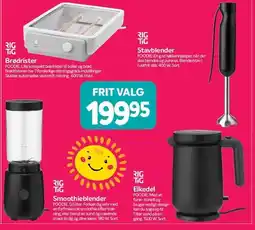 RIGTIG Brødrister, Stavblender, Smoothieblender eller Elkedel
