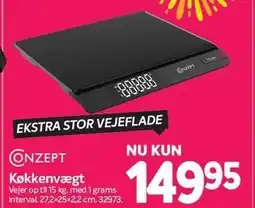 Din Isenkræmmer CONZEPT Køkkenvægt tilbud