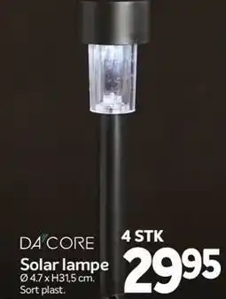 Din Isenkræmmer Solar lampe - 4 stk tilbud