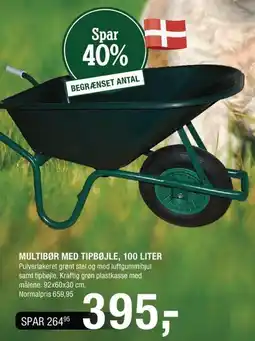 Land & Fritid MULTIBØR MED TIPBØJLE, 100 LITER tilbud